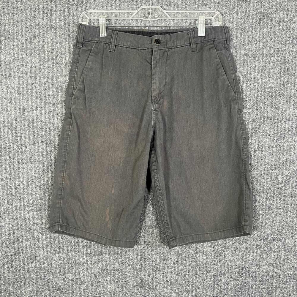 DC Shorts Mens 29 Gray Chino Flat‎ Front Casual Pockets Grunge Flaw